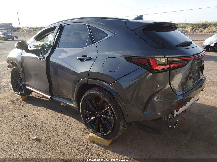 2025 Lexus Nx VIN 2T2KGCEZ7SC087302 IAAI salvage auction — FRONT & REAR, Original (Texas), sold $6,875 on 2026-07-08 (photo 3)