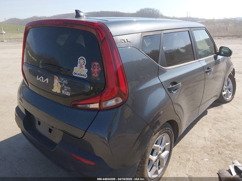2022 Kia Soul VIN KNDJ23AU6N7833480 IAAI salvage auction — FRONT END, Salvage (West Virginia), sold $2,000 on 2026-07-09 (photo 4)