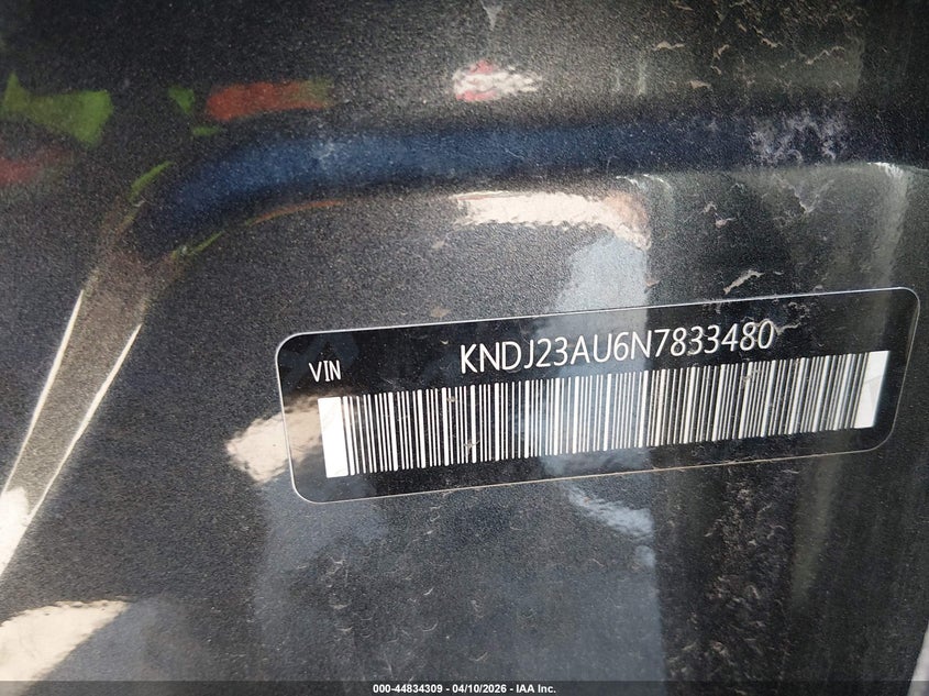 2022 Kia Soul VIN KNDJ23AU6N7833480 IAAI salvage auction — FRONT END, Salvage (West Virginia), sold $2,000 on 2026-07-09 (photo 9)