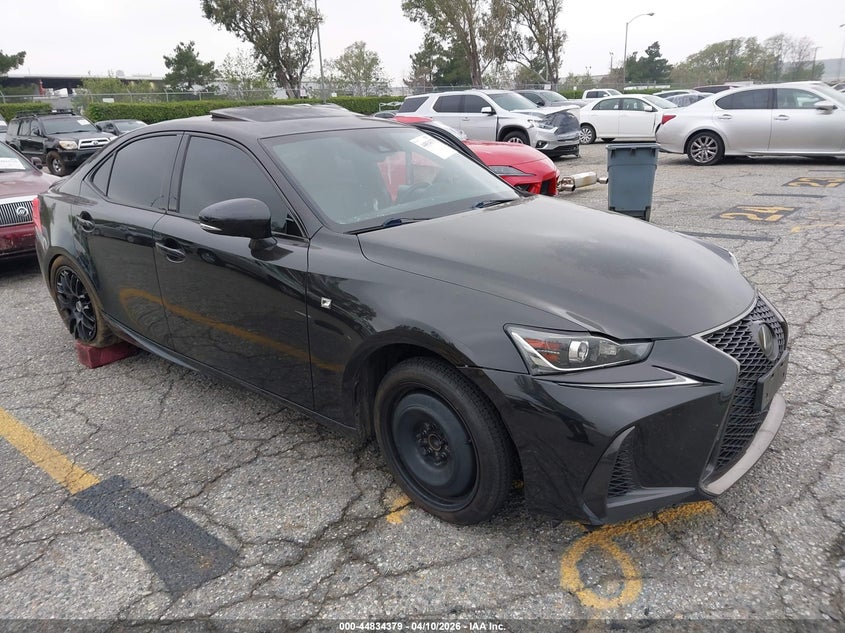 2019 Lexus Is VIN JTHBA1D20K5088611 IAAI salvage auction — LEFT SIDE, Salvage Title, sold $3,900 on 2026-07-28 (photo 1)