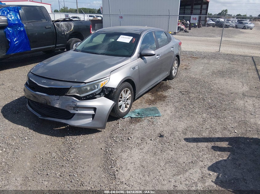 2018 Kia Optima VIN 5XXGT4L30JG185332 IAAI salvage auction — FRONT END, Salvage Title, sold $1,250 on 2026-07-08 (photo 2)