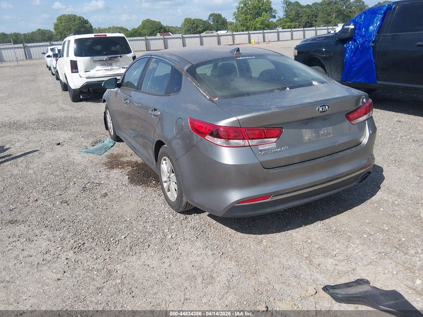 2018 Kia Optima VIN 5XXGT4L30JG185332 IAAI salvage auction — FRONT END, Salvage Title, sold $1,250 on 2026-07-08 (photo 3)