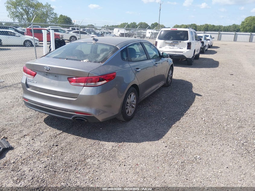 2018 Kia Optima VIN 5XXGT4L30JG185332 IAAI salvage auction — FRONT END, Salvage Title, sold $1,250 on 2026-07-08 (photo 4)