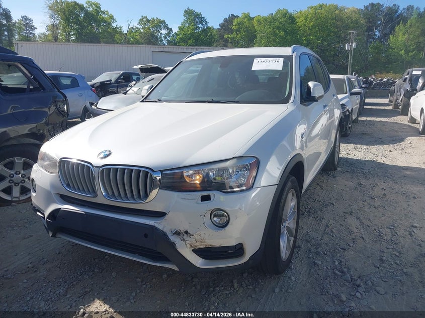 2017 BMW X3 VIN 5UXWZ7C50H0T43692 IAAI salvage auction — FRONT & REAR, Wait Title, sold $3,000 on 2026-07-21 (photo 2)