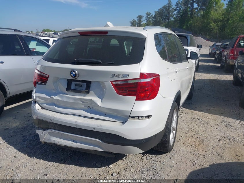 2017 BMW X3 VIN 5UXWZ7C50H0T43692 IAAI salvage auction — FRONT & REAR, Wait Title, sold $3,000 on 2026-07-21 (photo 4)