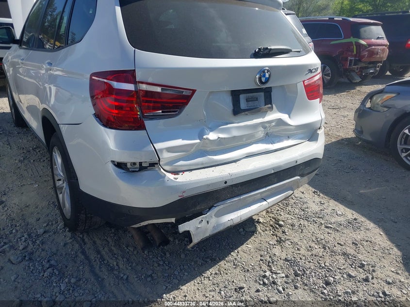 2017 BMW X3 VIN 5UXWZ7C50H0T43692 IAAI salvage auction — FRONT & REAR, Wait Title, sold $3,000 on 2026-07-21 (photo 6)