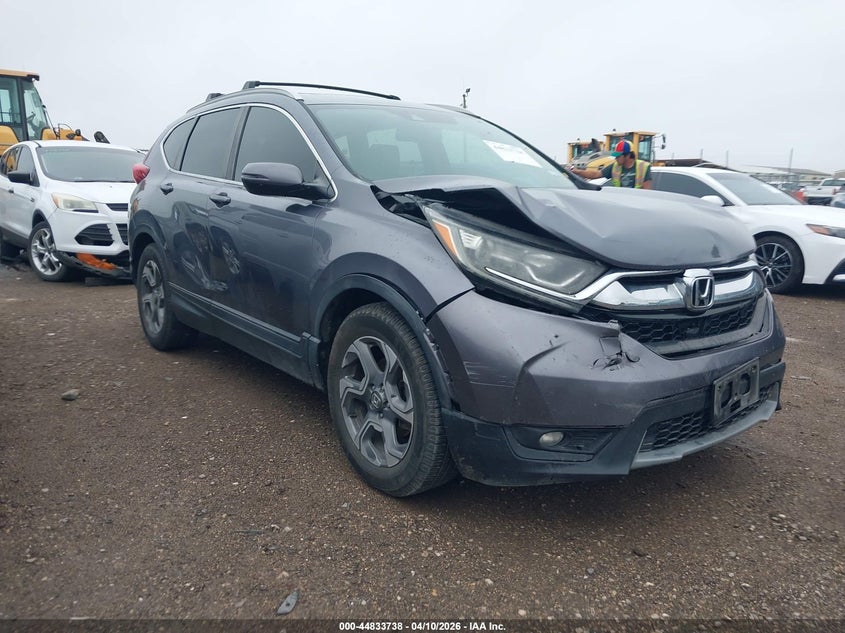2017 Honda Cr-v VIN 7FARW1H84HE038953 IAAI salvage auction — FRONT END, Wait Title, sold $5,150 on 2026-07-14 (photo 1)