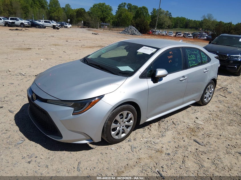 2021 Toyota Corolla VIN 5YFEPMAE7MP180737 IAAI salvage auction — REAR END, Salvage Title, sold $6,400 on 2026-07-20 (photo 2)