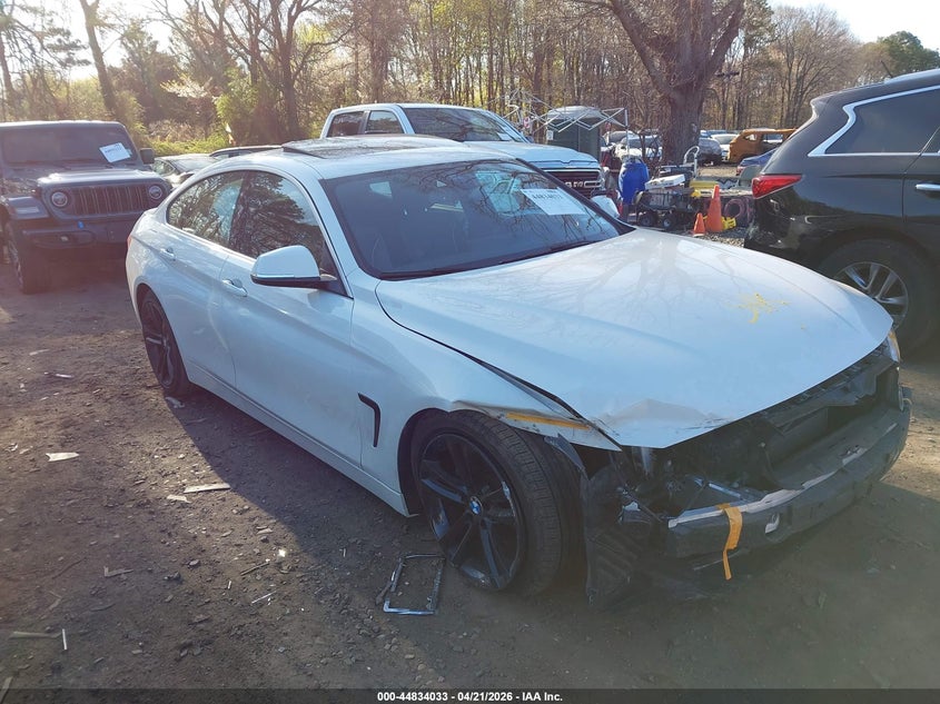 2019 BMW 4er VIN WBA4J3C57KBL11372 IAAI salvage auction — FRONT END, Salvage Title, sold $7,450 on 2026-07-14 (photo 1)