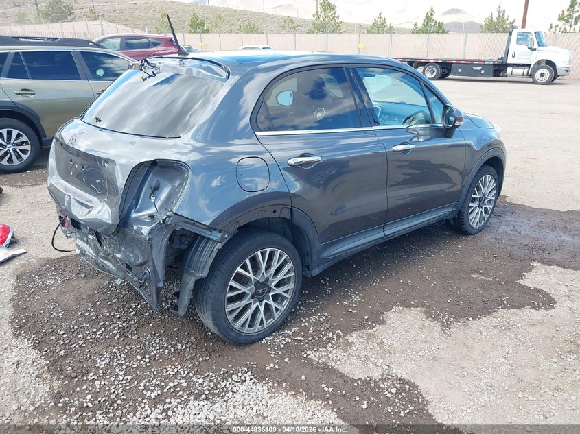 2018 Fiat 500x VIN ZFBCFXDB0JP652208 IAAI salvage auction — REAR END, Salvage Title, sold $1,200 on 2026-08-08 (photo 4)
