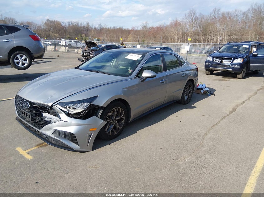 2020 Hyundai Sonata VIN 5NPEF4JA7LH021423 IAAI salvage auction — FRONT & REAR, Wait Title, sold $3,650 on 2026-07-09 (photo 2)