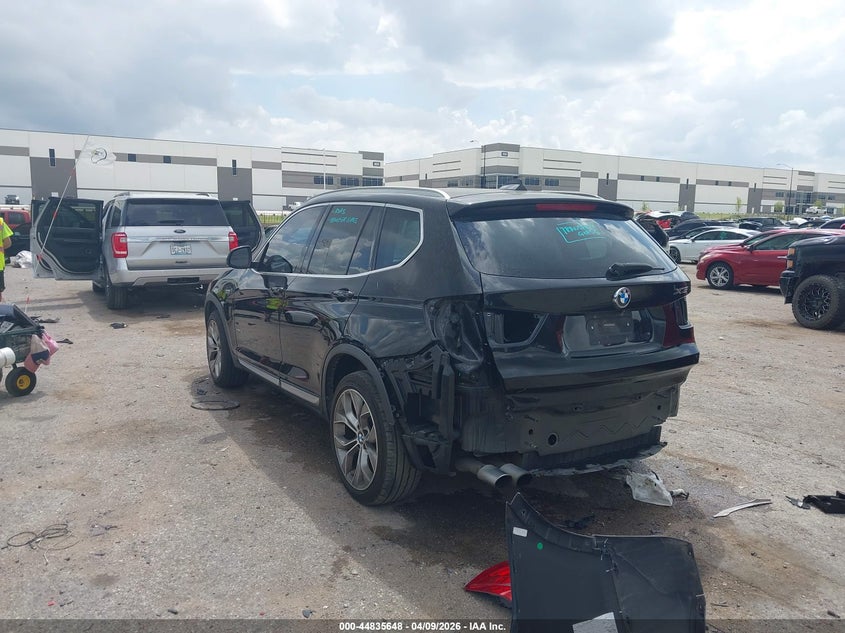 2017 BMW X3 VIN 5UXWX7C35H0W39215 IAAI salvage auction — REAR END, Original (Texas), sold $2,825 on 2026-07-21 (photo 3)