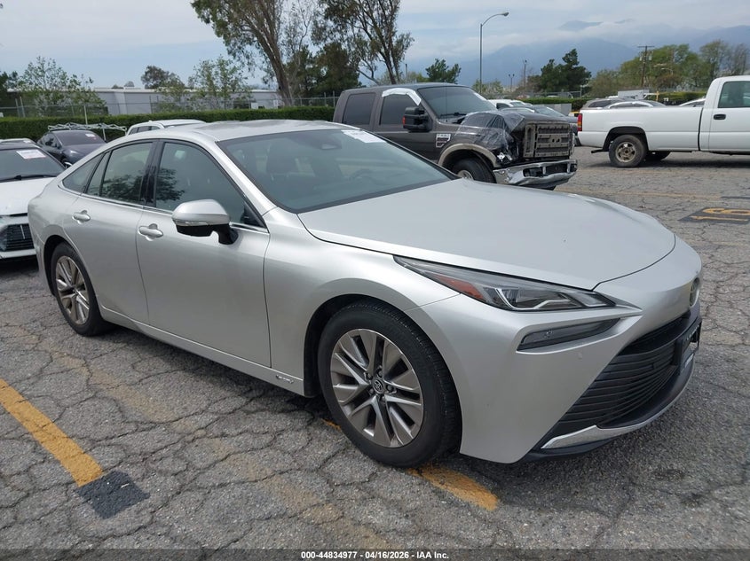 2024 Toyota Mirai VIN JTDAAAAA4RA011685 IAAI salvage auction — LEFT REAR, Salvage (California), sold $5,100 on 2026-07-28 (photo 1)