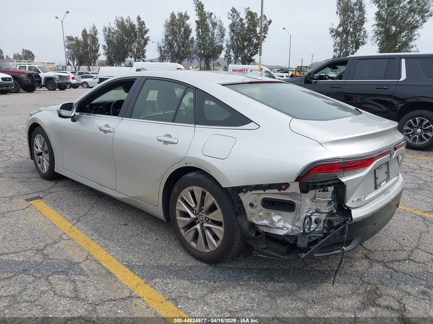 2024 Toyota Mirai VIN JTDAAAAA4RA011685 IAAI salvage auction — LEFT REAR, Salvage (California), sold $5,100 on 2026-07-28 (photo 3)