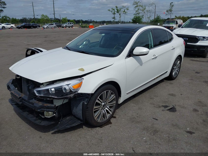 2016 Kia Cadenza VIN KNALN4D73G5213578 IAAI salvage auction — FRONT END, Salvage Title, sold $1,750 on 2026-07-08 (photo 2)
