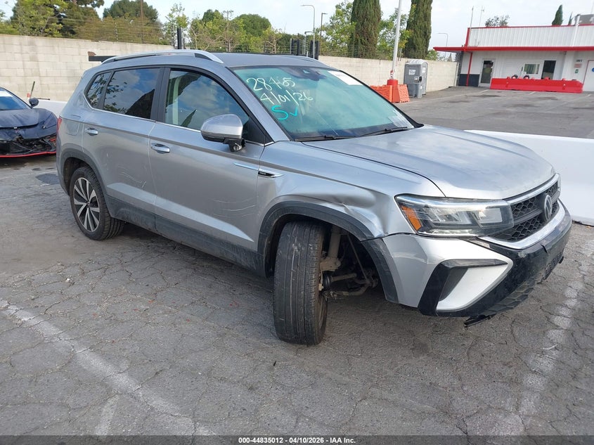 2023 Volkswagen Taos VIN 3VVYX7B22PM302209 IAAI salvage auction — RIGHT FRONT, Salvage Title, sold $7,900 on 2026-07-23 (photo 1)