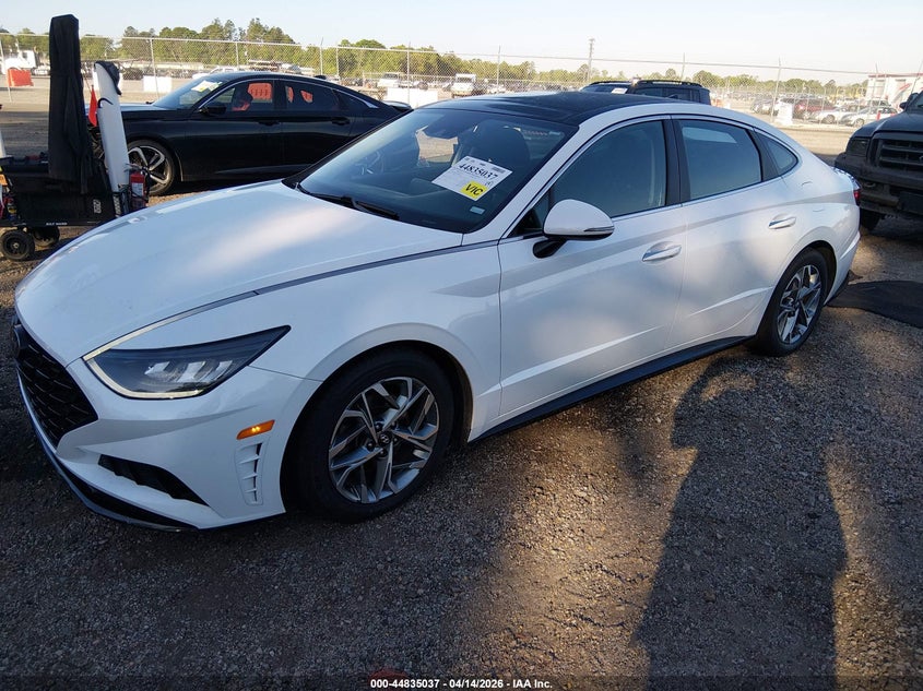 2020 Hyundai Sonata VIN 5NPEF4JA3LH033844 IAAI salvage auction — RIGHT SIDE, Wait Title, sold $4,050 on 2026-07-22 (photo 2)