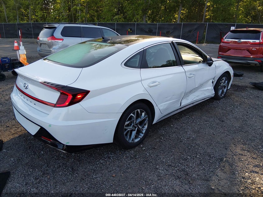2020 Hyundai Sonata VIN 5NPEF4JA3LH033844 IAAI salvage auction — RIGHT SIDE, Wait Title, sold $4,050 on 2026-07-22 (photo 4)