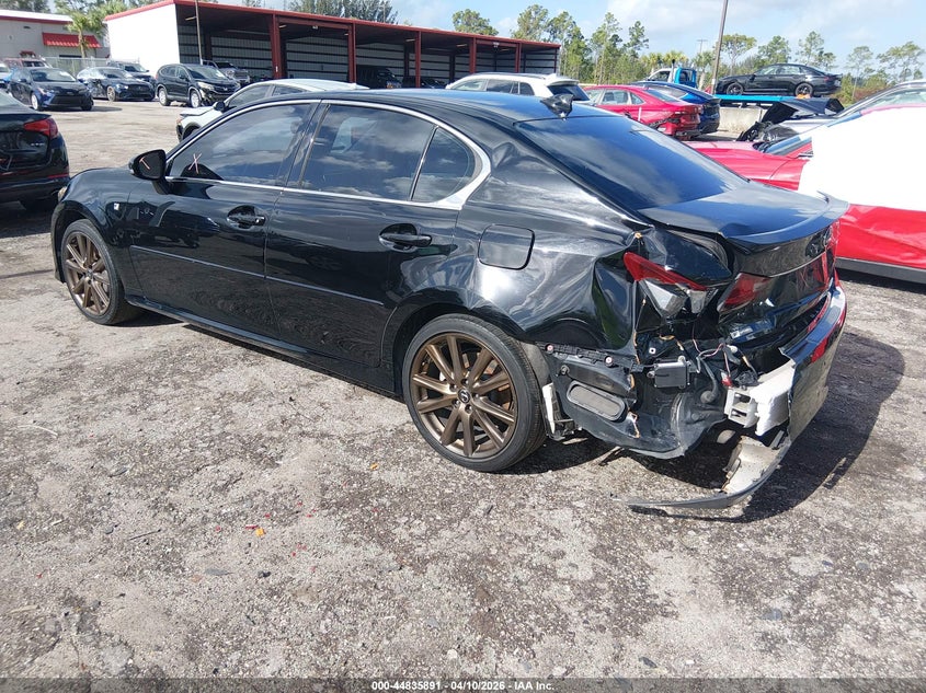2015 Lexus Gs VIN JTHCE1BL9FA008675 IAAI salvage auction — REAR END, Rebuildable (Florida), sold $4,800 on 2026-07-21 (photo 3)