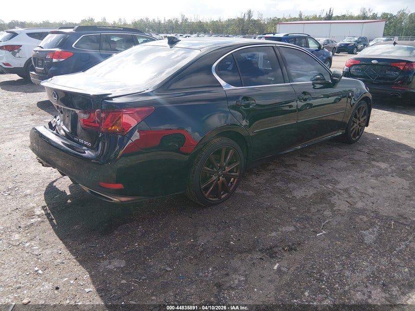 2015 Lexus Gs VIN JTHCE1BL9FA008675 IAAI salvage auction — REAR END, Rebuildable (Florida), sold $4,800 on 2026-07-21 (photo 4)