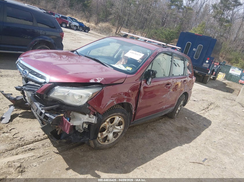 2017 Subaru Forester VIN JF2SJAAC5HG477323 IAAI salvage auction — FRONT & REAR, Salvage (Vermont), sold $225 on 2026-07-23 (photo 2)