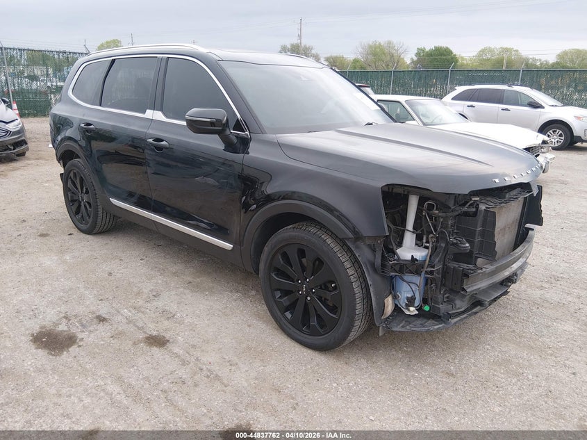 2022 Kia Telluride VIN 5XYP34HC7NG258187 IAAI salvage auction — FRONT END, Clear (Kansas), sold $6,000 on 2026-07-10 (photo 1)