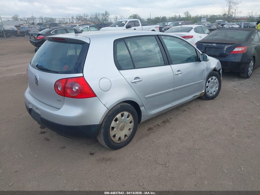 2007 Volkswagen Rabbit VIN WVWDS71K47W029545 IAAI salvage auction — SIDE, Salvage (New Jersey), sold $250 on 2026-07-16 (photo 4)