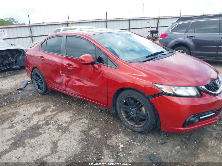 2013 Honda Civic VIN 2HGFB6E57DH707093 IAAI salvage auction — SIDE, Clear (Arkansas), sold $2,600 on 2026-07-17 (photo 6)