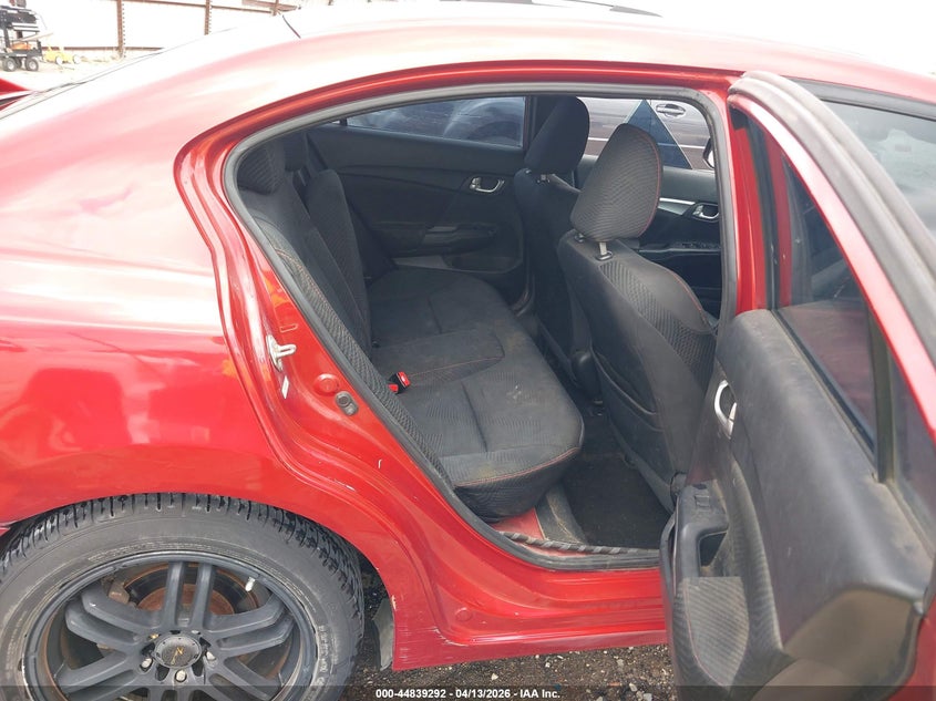 2013 Honda Civic VIN 2HGFB6E57DH707093 IAAI salvage auction — SIDE, Clear (Arkansas), sold $2,600 on 2026-07-17 (photo 8)