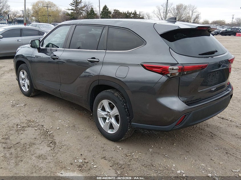 2023 Toyota Highlander VIN 5TDKDRAH2PS005312 IAAI salvage auction — HAIL, Salvage Title, sold $200 on 2026-07-21 (photo 3)