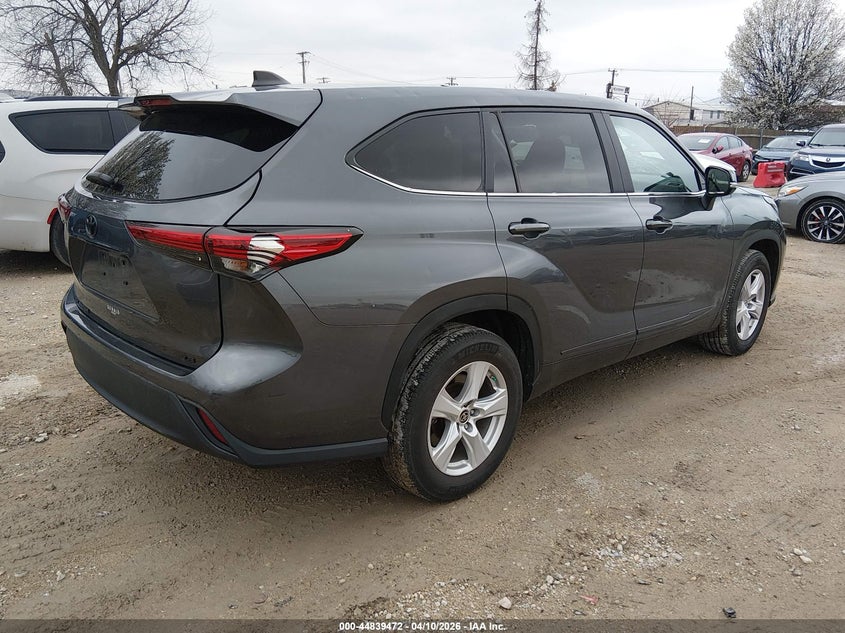 2023 Toyota Highlander VIN 5TDKDRAH2PS005312 IAAI salvage auction — HAIL, Salvage Title, sold $200 on 2026-07-21 (photo 4)