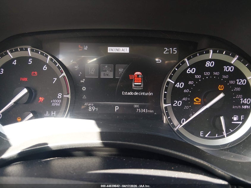 2021 Toyota Highlander VIN 5TDGZRAH2MS538098 IAAI salvage auction — FRONT END, Salvage Title, sold $8,900 on 2026-07-10 (photo 7)