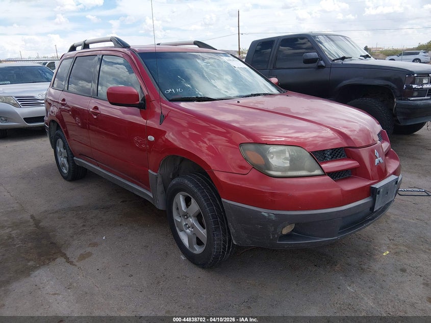 2003 Mitsubishi Outlander VIN JA4LX41G03U094464 IAAI salvage auction — LEFT FRONT, Salvage (Texas), sold $475 on 2026-07-08 (photo 1)