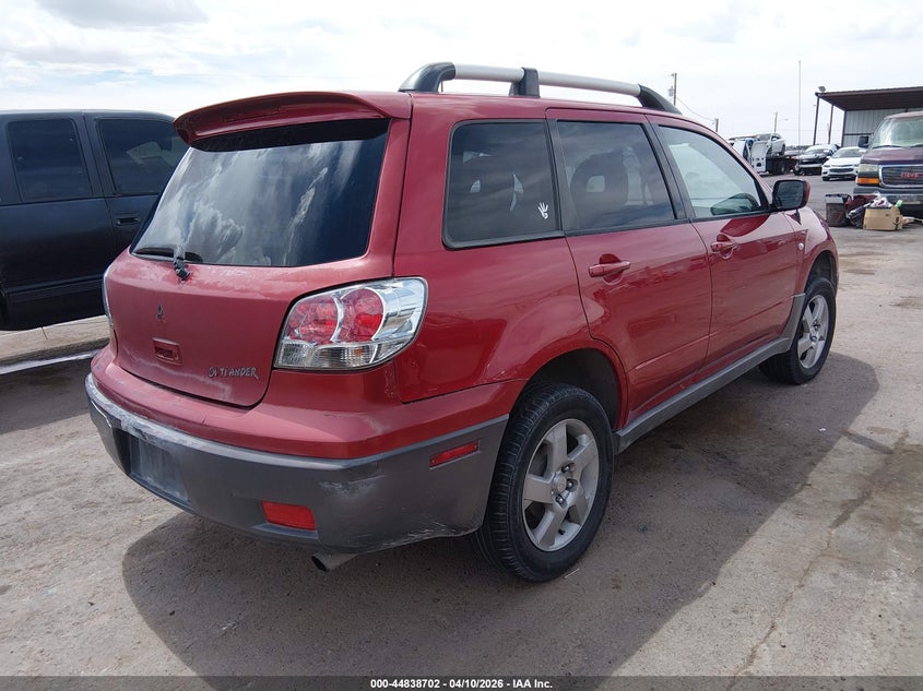 2003 Mitsubishi Outlander VIN JA4LX41G03U094464 IAAI salvage auction — LEFT FRONT, Salvage (Texas), sold $475 on 2026-07-08 (photo 4)