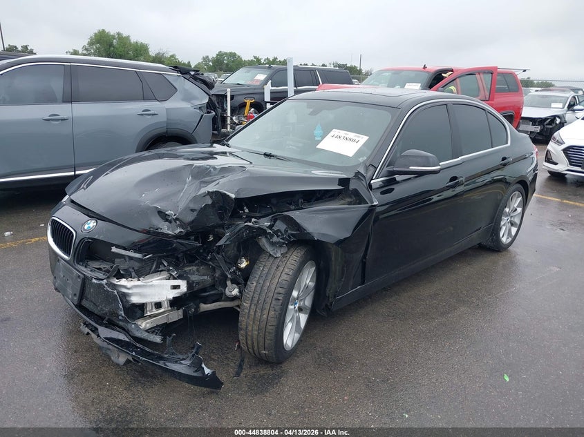 2015 BMW 3er VIN WBA3B1G56FNT64477 IAAI salvage auction — LEFT FRONT, Salvage (Texas), sold $1,450 on 2026-07-09 (photo 2)