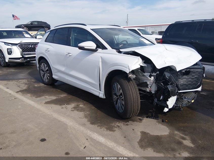 2025 Audi Q4 e-tron VIN WA1A5BFZ1SP044214 IAAI salvage auction — FRONT END, Salvage Title, sold $8,550 on 2026-07-08 (photo 1)