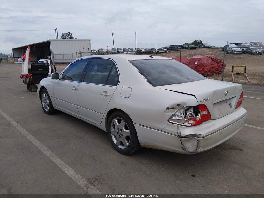 2003 Lexus Ls VIN JTHBN30F530119374 IAAI salvage auction — LEFT REAR, Salvage (Mississippi), sold $900 on 2026-08-01 (photo 3)