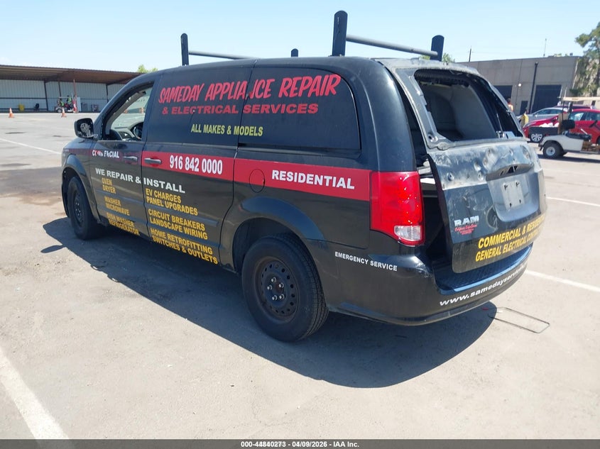 2013 Ram Promaster cargo van VIN 2C4JRGAG8DR727431 IAAI salvage auction — FRONT END, Wait Title, sold $350 on 2026-07-22 (photo 3)