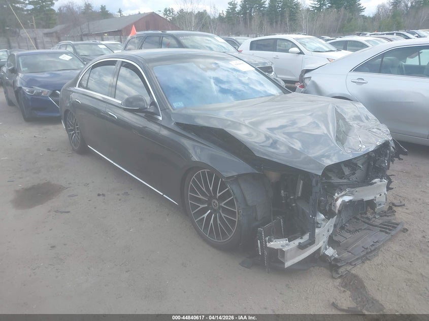 2022 Mercedes-benz S class VIN W1K6G7GB3NA144011 IAAI salvage auction — FRONT END, Salvage (Massachusetts), sold $25,350 on 2026-07-20 (photo 1)