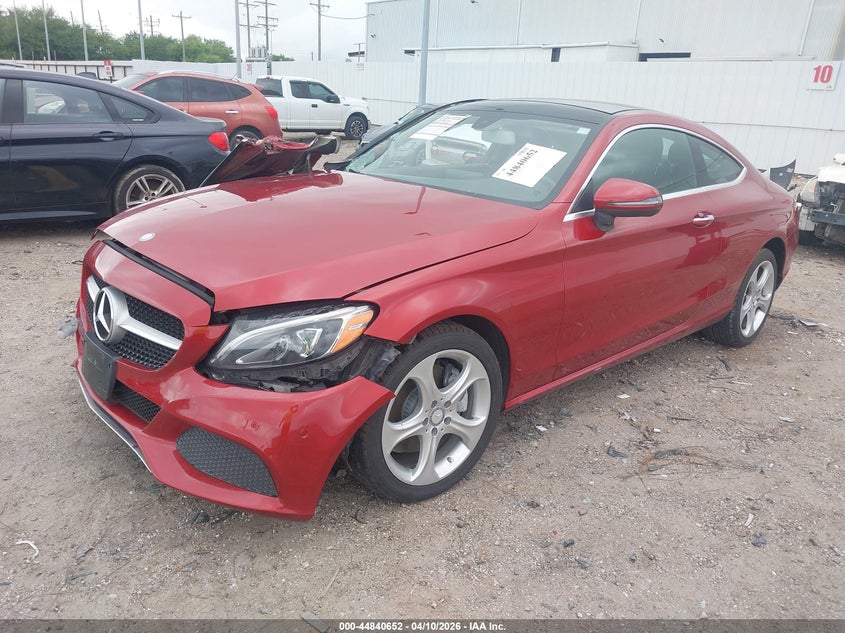 2017 Mercedes-benz C-klasse VIN WDDWJ4KB1HF328507 IAAI salvage auction — RIGHT SIDE, Original (Texas), sold $2,550 on 2026-07-09 (photo 2)