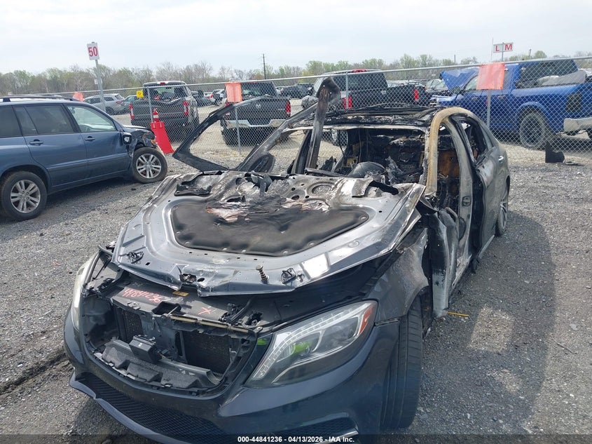 2015 Mercedes-benz S-klasse VIN WDDUG8CB7FA095867 IAAI salvage auction — INTERIOR BURN, Salvage - Greater Than 75% (Maryland), sold $1,100 on 2026-07-13 (photo 6)