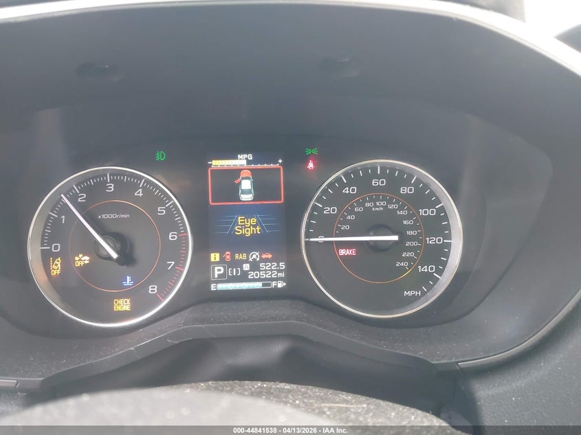 2023 Subaru Xv VIN JF2GTHNC2PH306766 IAAI salvage auction — FRONT END, Salvage Title, sold $6,500 on 2026-08-01 (photo 7)