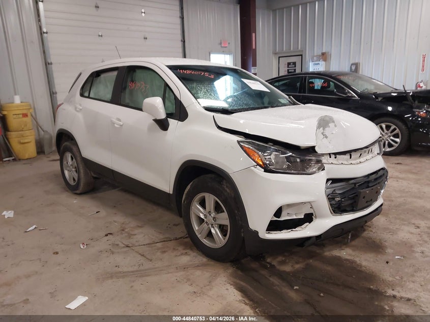 2018 Chevrolet Trax VIN KL7CJNSB9JB715786 IAAI salvage auction — FRONT END, Mv-907A (New York), sold $600 on 2026-07-14 (photo 1)