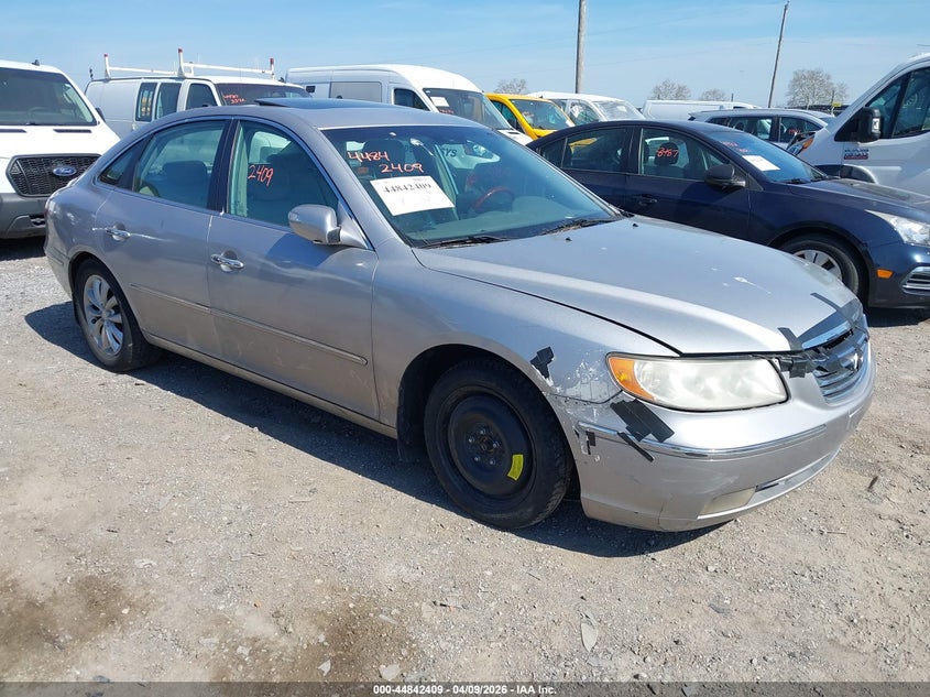 2008 Hyundai Azera VIN KMHFC46F28A256078 IAAI salvage auction — FRESH WATER, Salvage (Texas), sold $450 on 2026-07-22 (photo 1)