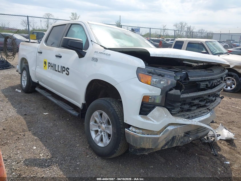 2024 Chevrolet Silverado VIN 2GCUDAED8R1258050 IAAI salvage auction — FRONT & REAR, Salvage Title, sold $3,250 on 2026-07-09 (photo 1)