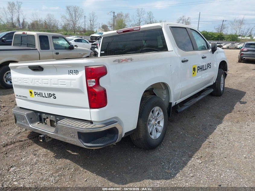 2024 Chevrolet Silverado VIN 2GCUDAED8R1258050 IAAI salvage auction — FRONT & REAR, Salvage Title, sold $3,250 on 2026-07-09 (photo 4)