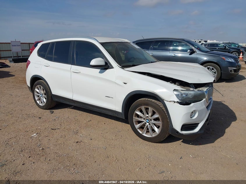 2016 BMW X3 VIN 5UXWX9C52G0D70895 IAAI salvage auction — LEFT FRONT, Original (Texas), sold $1,325 on 2026-07-13 (photo 1)