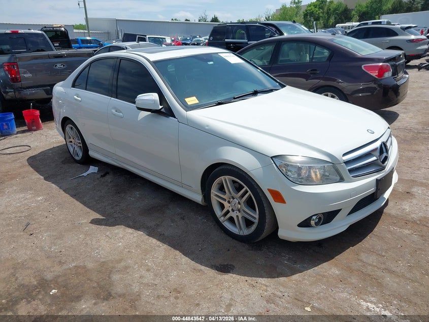 2009 Mercedes-benz C class VIN WDDGF54X29F217518 IAAI salvage auction — HAIL, Salvage (Oklahoma), sold $1,550 on 2026-07-08 (photo 1)
