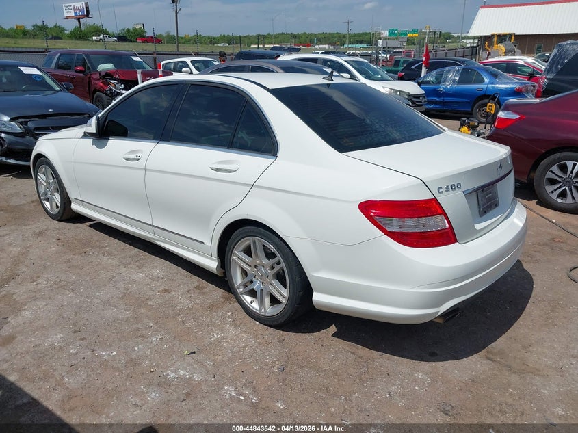 2009 Mercedes-benz C class VIN WDDGF54X29F217518 IAAI salvage auction — HAIL, Salvage (Oklahoma), sold $1,550 on 2026-07-08 (photo 3)