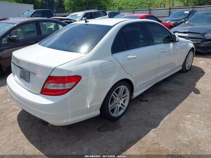 2009 Mercedes-benz C class VIN WDDGF54X29F217518 IAAI salvage auction — HAIL, Salvage (Oklahoma), sold $1,550 on 2026-07-08 (photo 4)